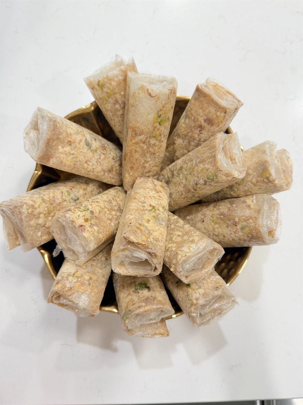 Putharekulu - Jaggery - Kaju Badam Pista