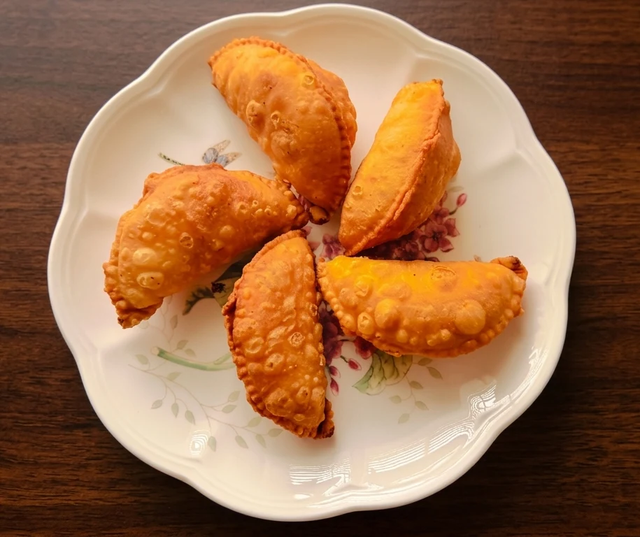 Kajji Kayalu coconut-filled Andhra sweet